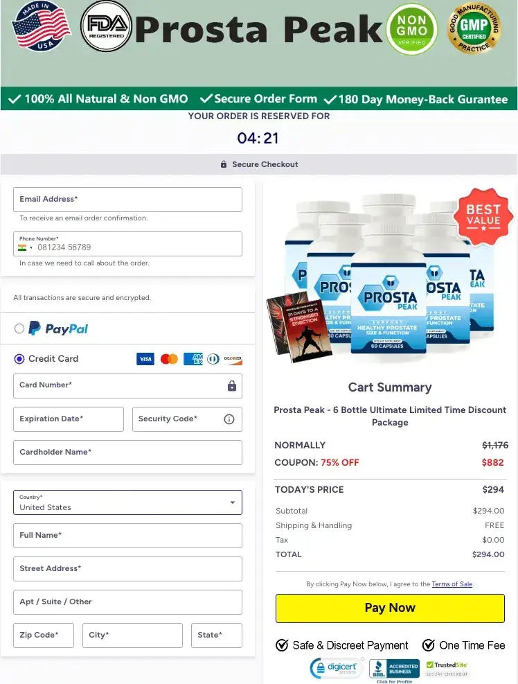 Order Prosta Peak Now – Limited-Time Discount Offer